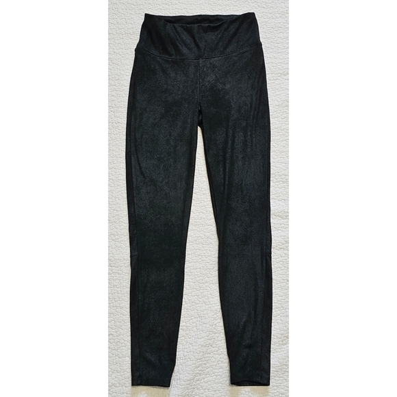 AMERICAN Eagle Faux Suede Black Leggins - Picture 1 of 7